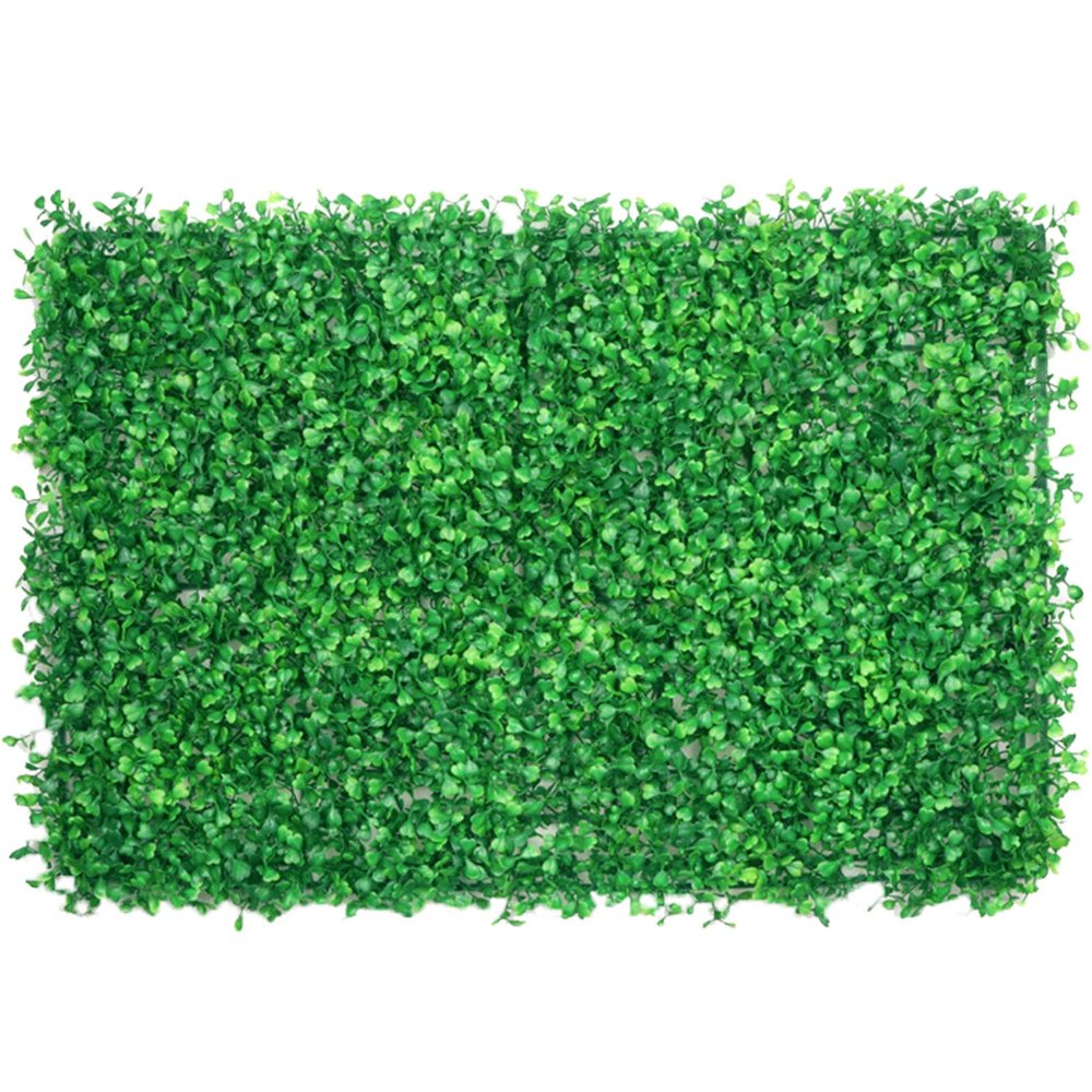 QIAOH Artificial Boxwood Plants, 4-Piece Set, UV-Protected Privacy Hedge
