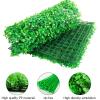 QIAOH Artificial Boxwood Plants, 4-Piece Set, UV-Protected Privacy Hedge view 2