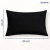 Komfortec Pillowcase Set of 2 – 100% Microfiber, Soft & Breathable, Zipper Closure, Black, 16 x 24 in view 3