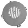 78 cm Round Grill Plate for Fire Bowl with Grill Grate and 4 Stainless Steel Handles view 1