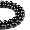 HAAMIIQII 30-Piece 12 mm Natural Black Agate Onyx Beads view 2
