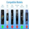 FONREST One-Piece Silicone Bumper Band for Fitbit Charge 6/5/4/3/SE, Dark Blue view 2