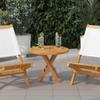 vidaXL Solid Teak Tabletop, Round, 50 cm, 2.5 cm Thick view 2