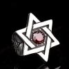 HCMA Stainless Steel Hexagram Star Ring for Men view 2