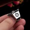 HCMA Stainless Steel Hexagram Star Ring for Men view 3