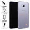 TULLUN Personalized Phone Case for Samsung Galaxy S22 Plus 5G – Clear Soft Gel, Rose Gold Name & Heart view 3