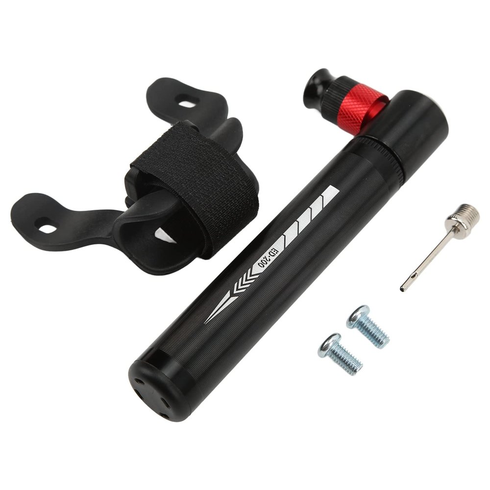Buachois Mini Hand Bicycle Pump, High-Pressure Portable Pump for Bikes and Motorcycles, Black