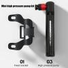 Buachois Mini Hand Bicycle Pump, High-Pressure Portable Pump for Bikes and Motorcycles, Black view 3