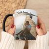 Wanapix Personalized Black Ceramic Mug with Photo or Text, 325 ml view 1
