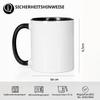 Wanapix Personalized Black Ceramic Mug with Photo or Text, 325 ml view 2