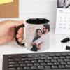 Wanapix Personalized Black Ceramic Mug with Photo or Text, 325 ml view 4