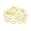 FOUFA 100-Piece Oval Stainless Steel Jump Rings, Gold/Rose Gold view 3