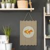 by Unbranded Goldfish Hanging Wooden Sign with Rope, Wall Decor, Rustic Quote Sign, 8 x 12 in view 4