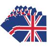 16 Union Jack Paper Napkins, 16.5 cm, British Flag Party Decorations view 1