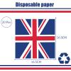 16 Union Jack Paper Napkins, 16.5 cm, British Flag Party Decorations view 2