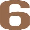 ShirtInStyle Self-Adhesive Number Stickers, 6–20 cm, Copper view 1