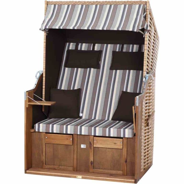 Froschkönig24 Strandkorb Trend 10+, Brown