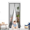 Self-Closing Magnetic Mosquito Net Door, Foldable, 115 x 195 cm (45 x 76 in), Black view 3