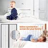 Self-Closing Magnetic Mosquito Net Door, Foldable, 115 x 195 cm (45 x 76 in), Black view 4