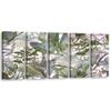 Feeby XXL 5-Piece Monstera Jungle Canvas Wall Art, 150 x 60 cm view 1