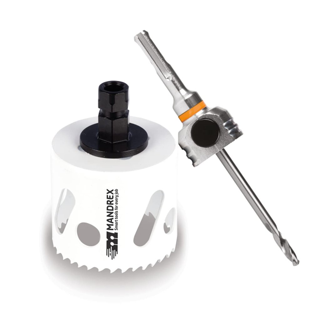 Mandrex SpeedXCut Bi-Metal Hole Saw, 8% Cobalt, 45 mm Cutting Depth, 20 mm