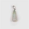 1–10 pcs Long Water Drop-Shaped Stone Pendant Charms, 10 × 26 mm, Polished Multicolor, Watermelon view 2