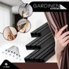 Seiletech.de 4 m Single-Track Curtain Track, PVC, Black, with Mounting Hardware view 2