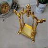 Frienemy Aluminum Laddu Gopal Idol, 8 x 6.5 x 2.5 in, Gold view 3