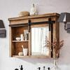 Loberon Taylors Island Mirror Cabinet, Brown view 2