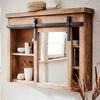 Loberon Taylors Island Mirror Cabinet, Brown view 3