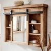 Loberon Taylors Island Mirror Cabinet, Brown view 4