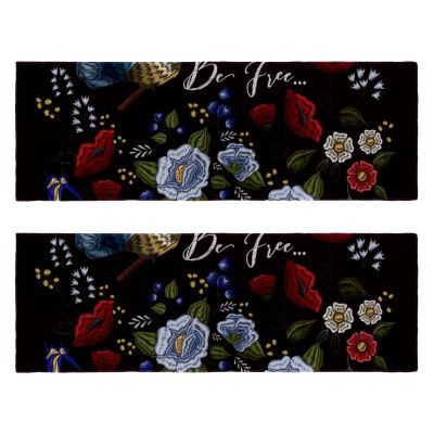 Microfiber Towels, 2-Pack, Quick-Dry Cooling Sports Towels, Bird Flower Vintage