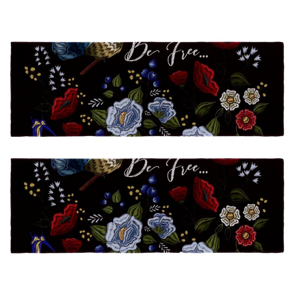 Microfiber Towels, 2-Pack, Quick-Dry Cooling Sports Towels, Bird Flower Vintage