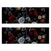Microfiber Towels, 2-Pack, Quick-Dry Cooling Sports Towels, Bird Flower Vintage view 1