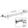HYBXAQ 55 cm Double Towel Bar with Hooks, All-Copper Wall-Mounted Towel Rack view 2
