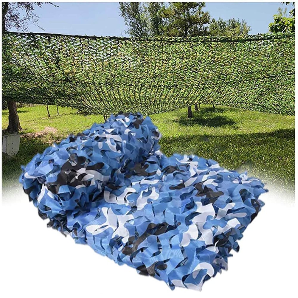 Blue-White Camouflage Net, 3 x 5 m (9.8 x 16.4 ft)