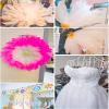 100 Colorful Natural Goose Feathers for Crafts, 12–18 cm, Light Pink view 3