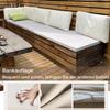 5 cm Thick Garden Bench Cushion, Waterproof Non-Slip Seat Pad view 2