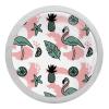 Round Fluorescent Flamingo Cabinet Knobs, 4-Pack view 1