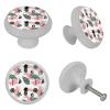 Round Fluorescent Flamingo Cabinet Knobs, 4-Pack view 4