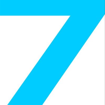 Shirtinstyle Self-Adhesive Number Sticker, 7–25 cm, Light Blue