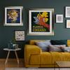 Orion Deluxe Poster Frame 90.2 x 67.2 cm, Antique Gold, Clear Acrylic Glass, White Backing view 4