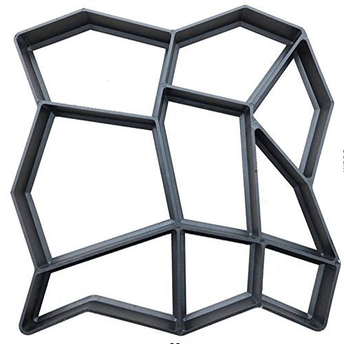 ZJCNHY Concrete Paver Mold, DIY Plastic Path Maker, 360 x 360 mm