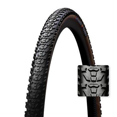 Hutchinson Tundra Unisex Adult Tire, Black/Tanwall, One Size