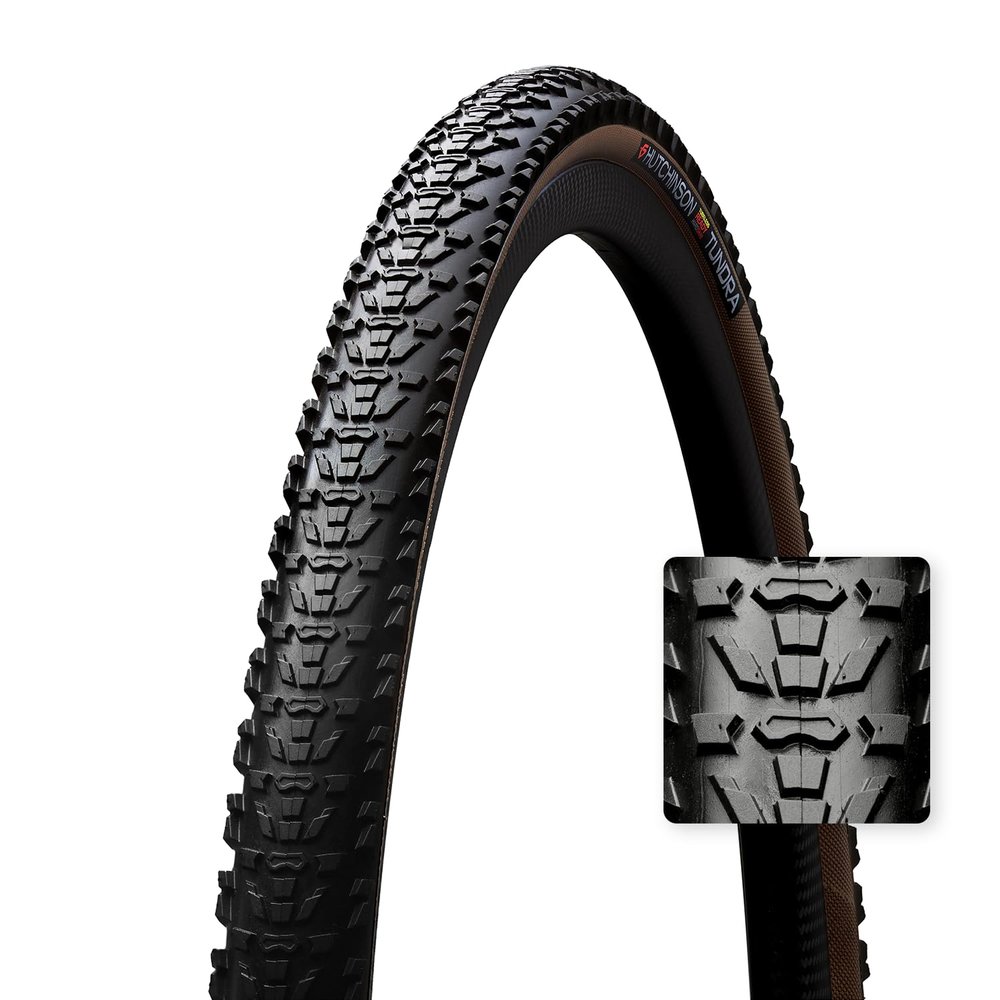 Hutchinson Tundra Unisex Adult Tire, Black/Tanwall, One Size