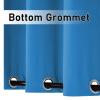 KTCLE Weather-Resistant Outdoor Curtain with Top and Bottom Grommets, Teal Blue, 100 x 213 cm view 4