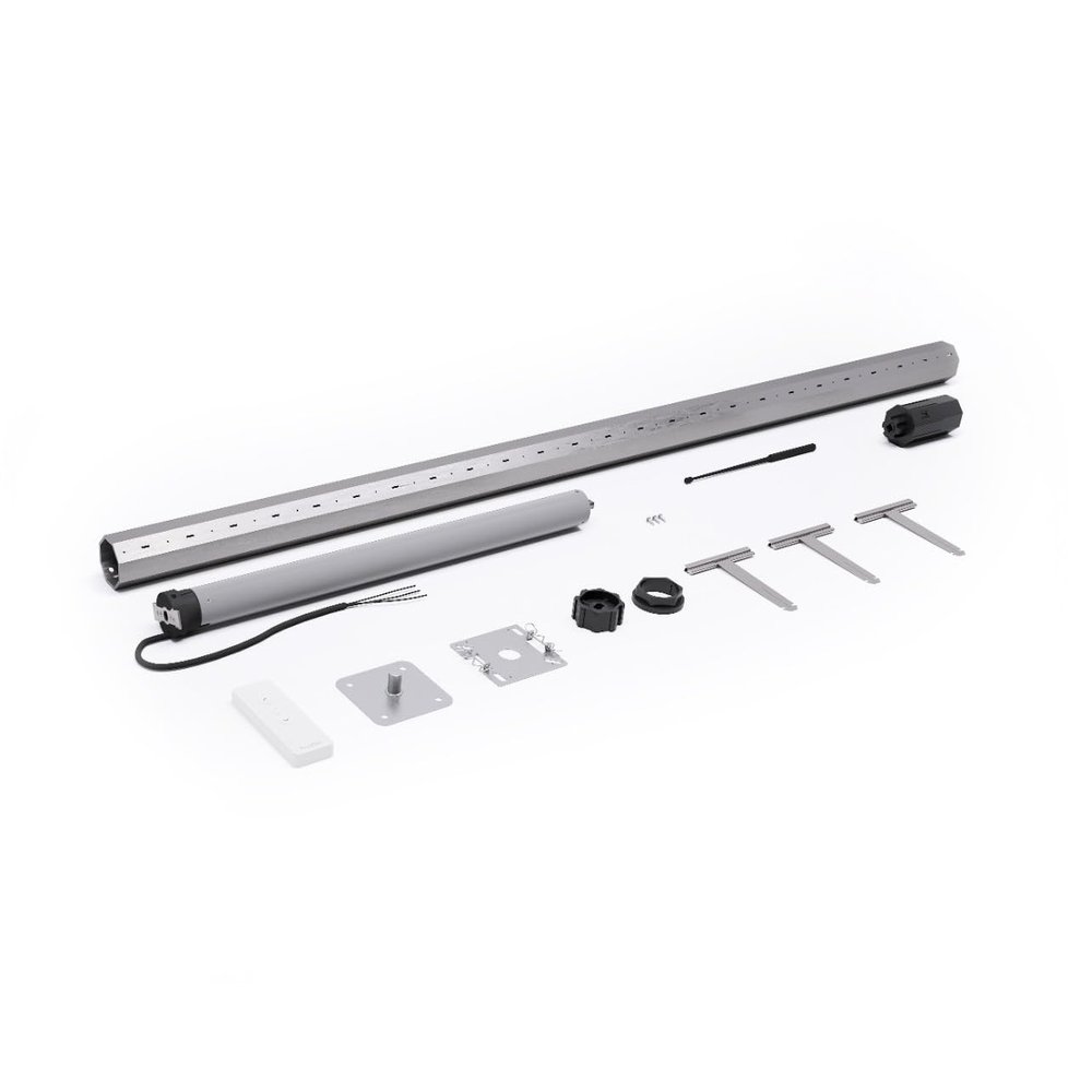 Complete 10 Nm Roller Shutter Motor Kit with Remote Control, for 0.62–1.5 m Width and up to 20 kg