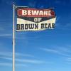 gaeruite Guys Beware of Brown Bear Flag for College Dorm Room Decor, 60 x 90 cm view 4