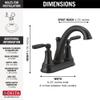 Delta Faucet 2532LF-BLTP Woodhurst Bath Faucet, Matte Black view 3