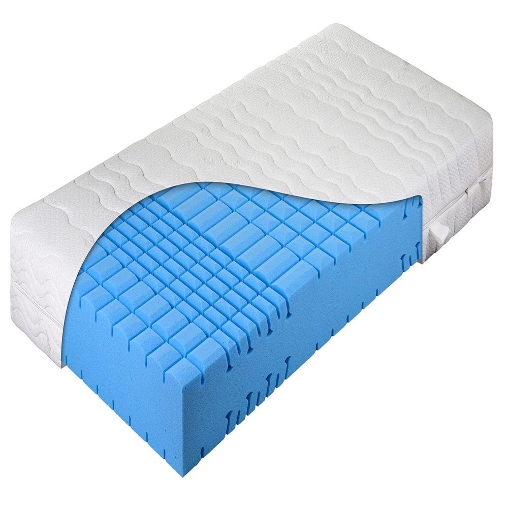DaMi Comfort Cold-Foam Mattress, 7-Zone Orthopedic, 200 x 200 cm, H2 Medium